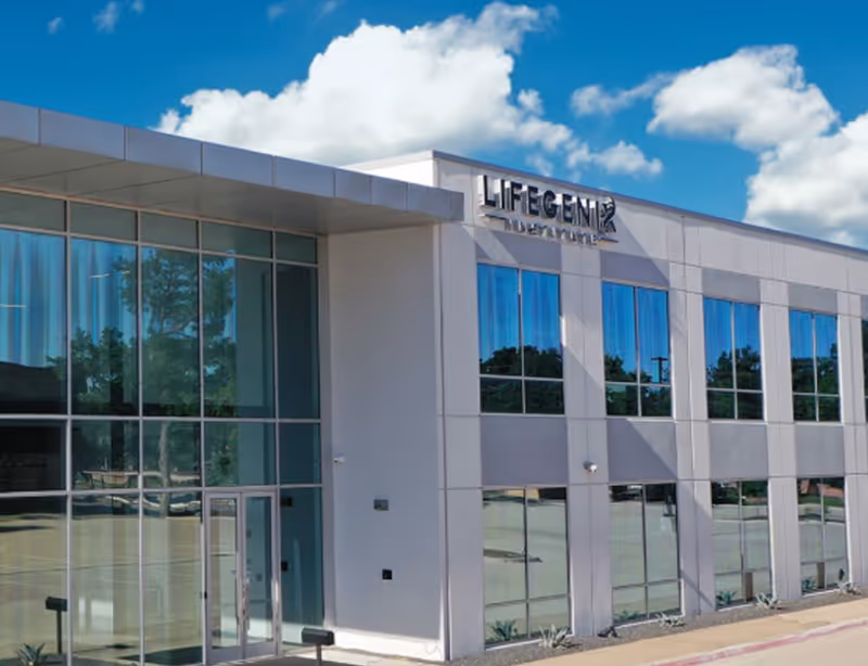 LifeGenix medical facility in Dallas, Texas